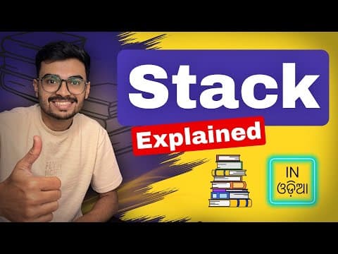 Stack Data Structure Explained Simply (in Odia) | Java DSA for Beginners